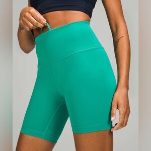 Lululemon Wunder Train High-Rise Short 6" Kelly Green